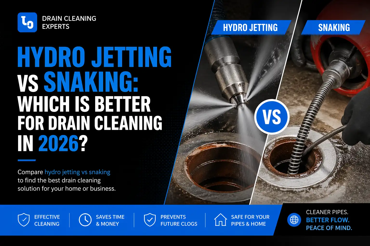 Hydro Jetting vs Snaking: Which Is Better for Drain Cleaning in 2026?